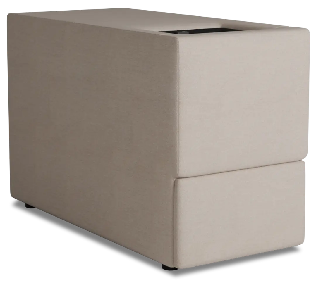 Citymod Beige Fabric Itable Media Console With Storage Drawer Citymod Beige Fabric Itable Media Console With Storage Drawer