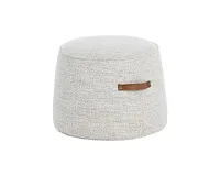 Jude Light Gray Fabric Accent Ottoman