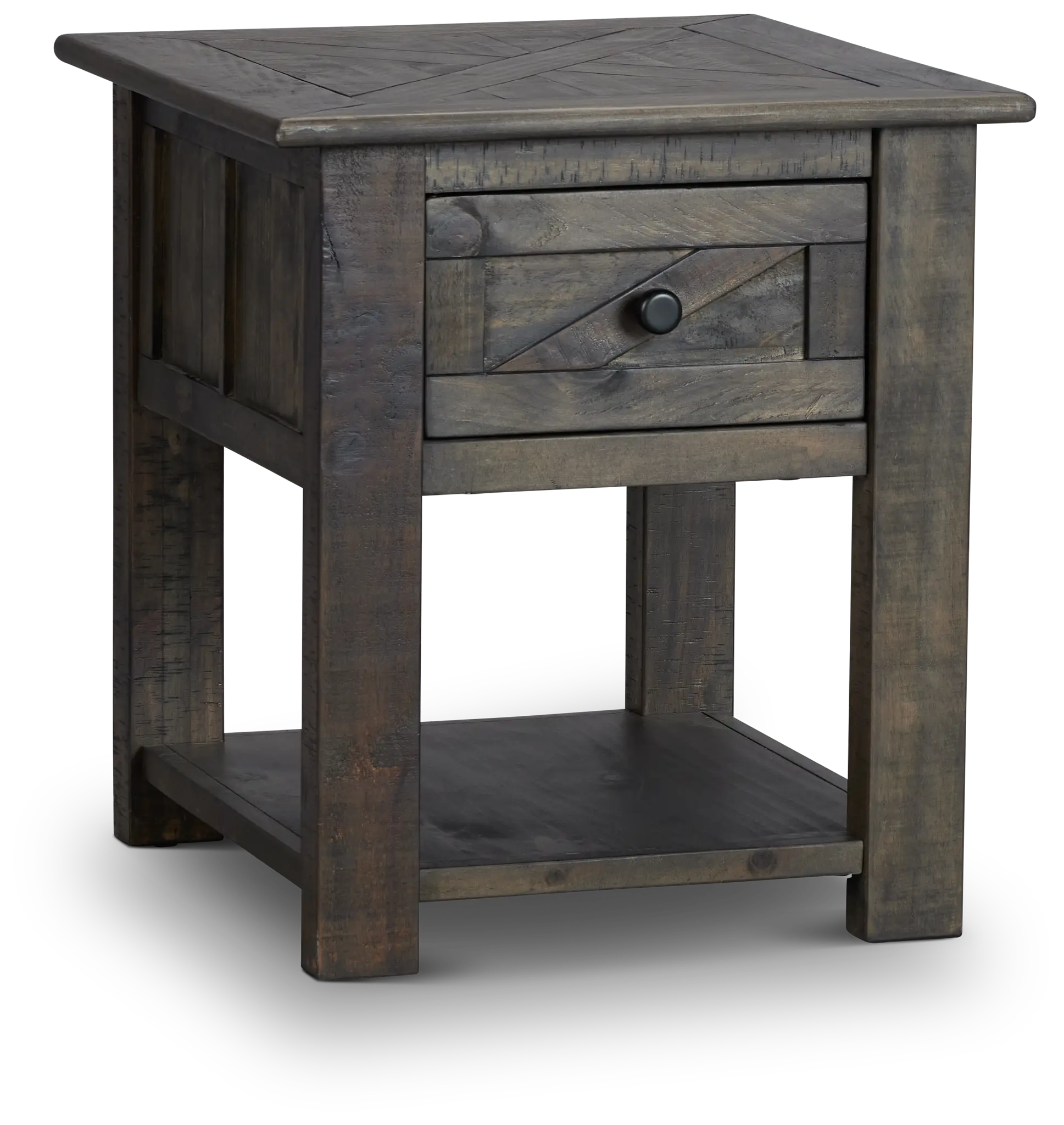 Garrett Dark Tone Storage End Table Garrett Dark Tone Storage End Table