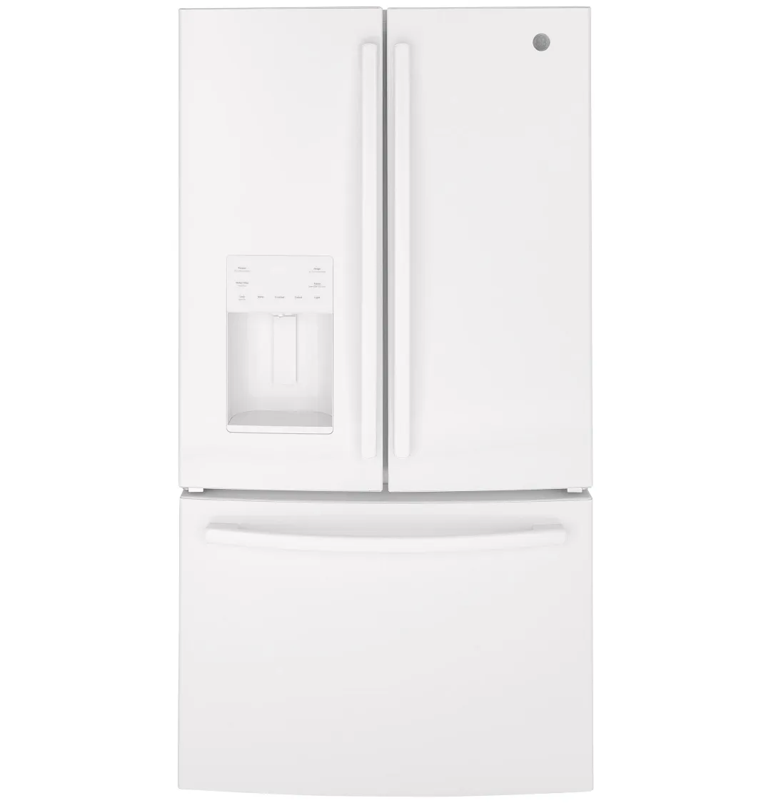Ge 26 Series White French Door Refrigerator