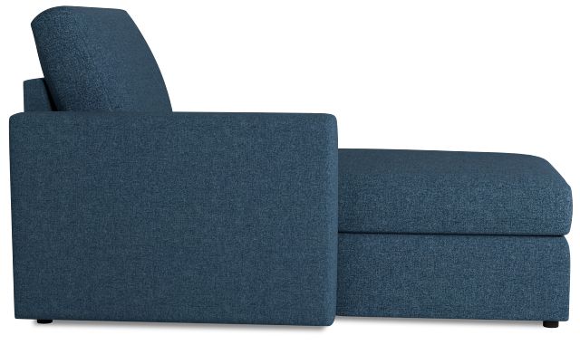 Citymod Blue Fabric Left Chaise