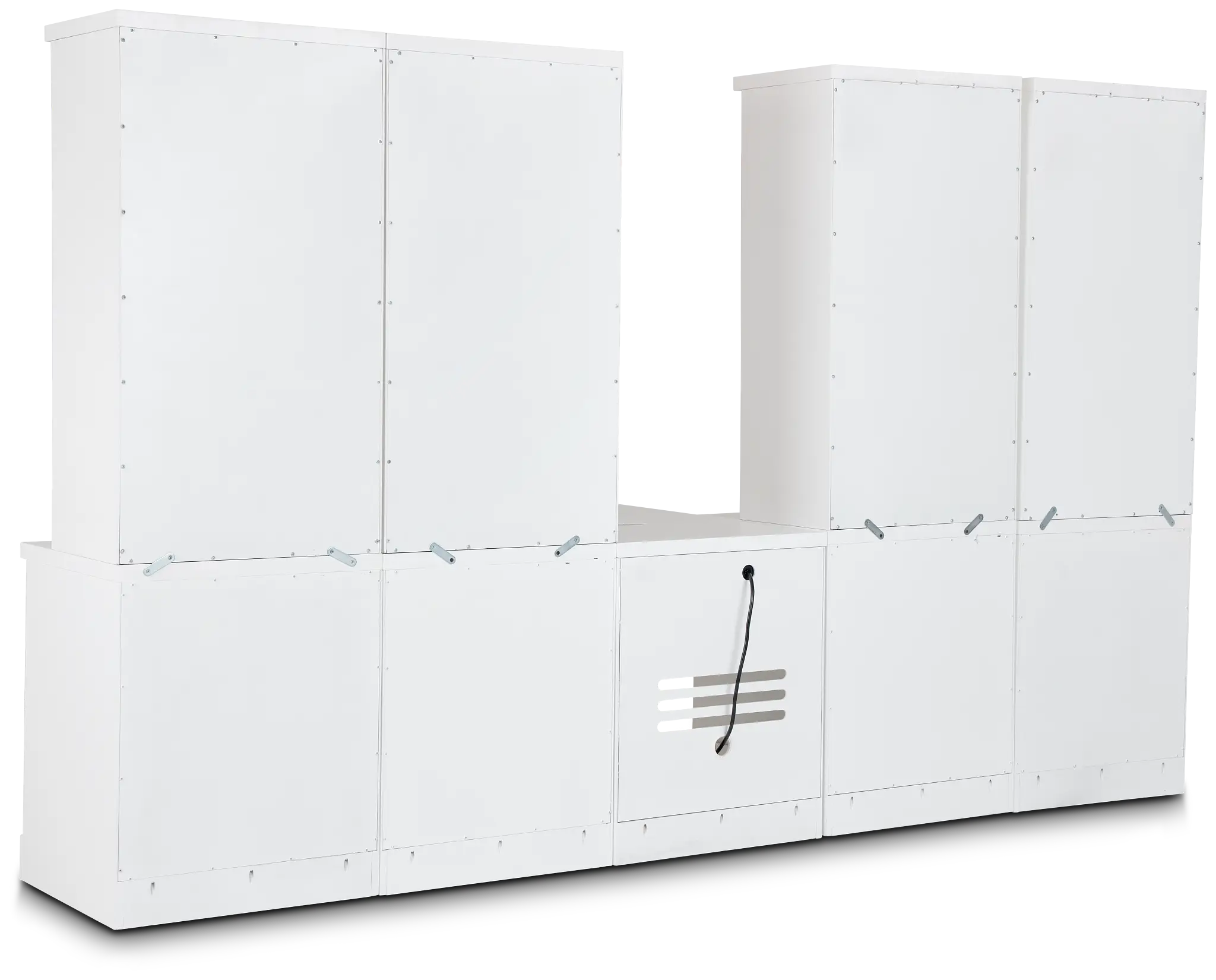 Newport White Large Peninsula Drawer Wall Desk Newport White Large Peninsula Drawer Wall Desk