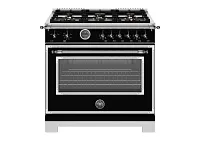 Bertazzoni 366 Series Black 36" Gas Range