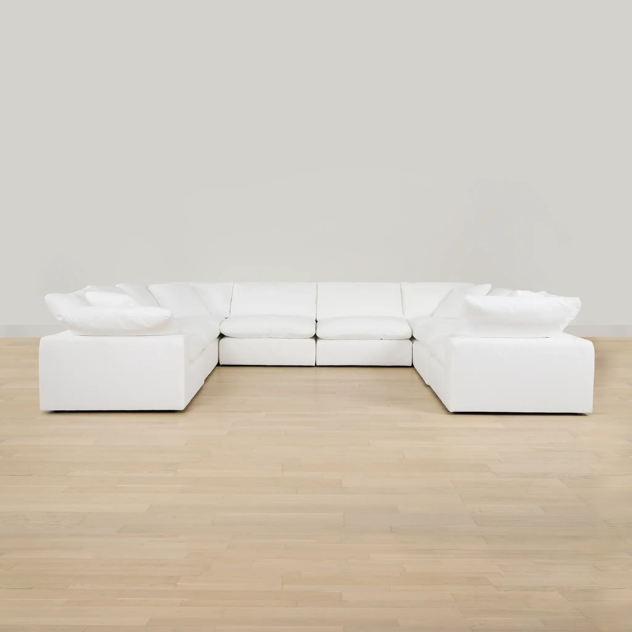 Nixon White Fabric 8-piece Modular Sectional Nixon White Fabric 8-piece Modular Sectional