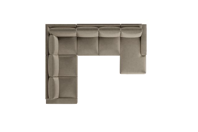 Edgewater Joya Beige Medium Right Chaise Sectional