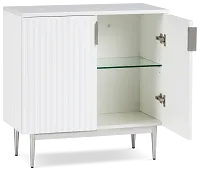 Surge White Two-door Cabinet