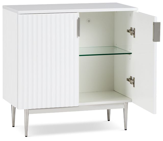 Surge White Two-door Cabinet