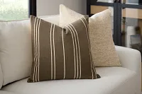 Emilie Brown 24" Square Accent Pillow