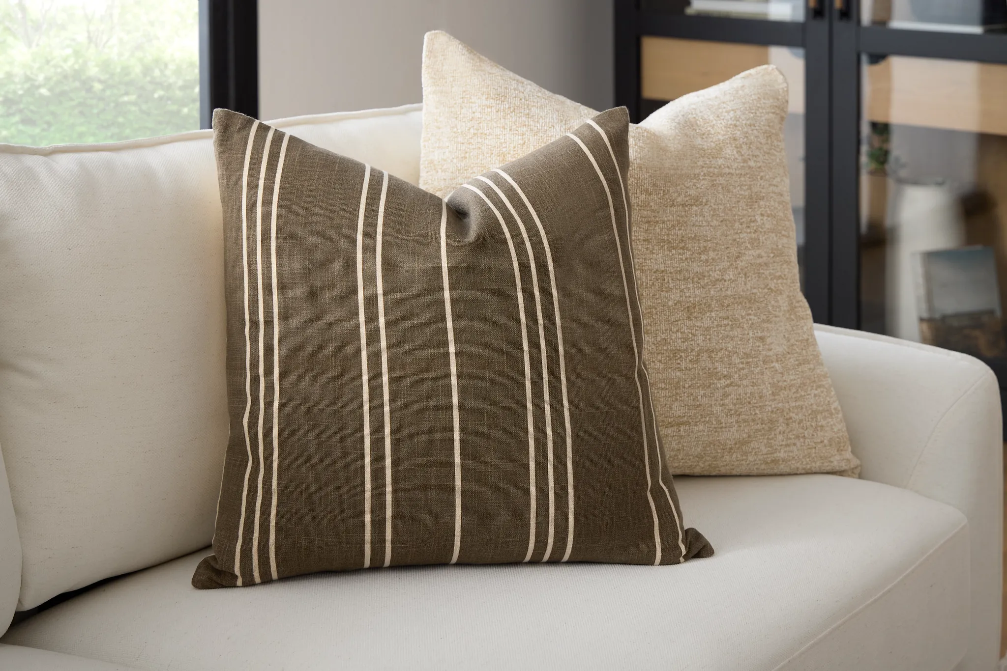 Emilie Brown 24" Square Accent Pillow