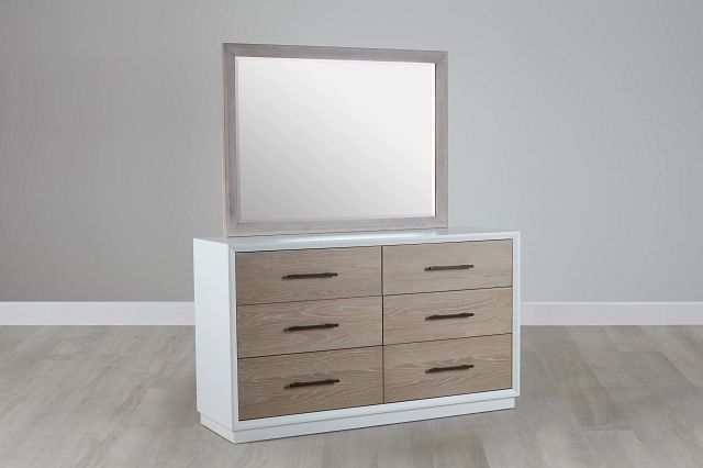 Boca Grande Two-tone Dresser & Mirror