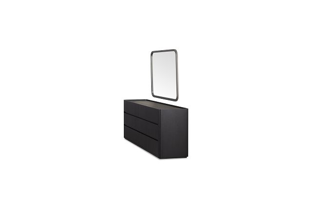 Nomad Black Dresser & Mirror