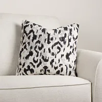Aurora Black 18" Square Accent Pillow