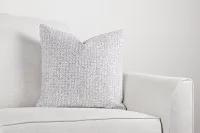 Zeta 18" Pewter Accent Pillow