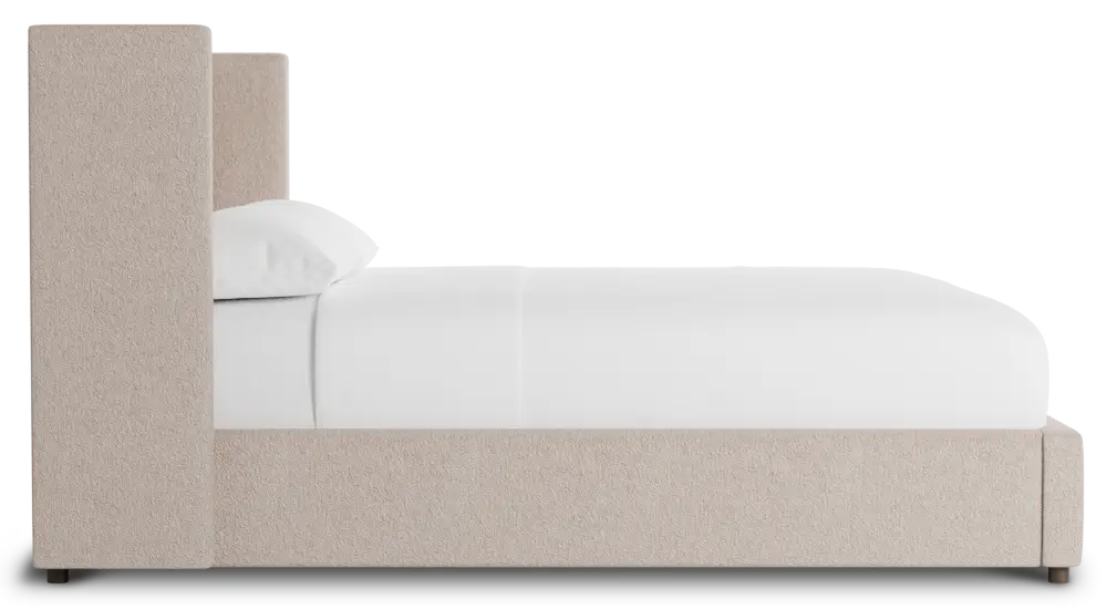 Captiva Elite Light Taupe 48" Upholstered Shelter Bed Captiva Elite Light Taupe 48" Upholstered Shelter Bed