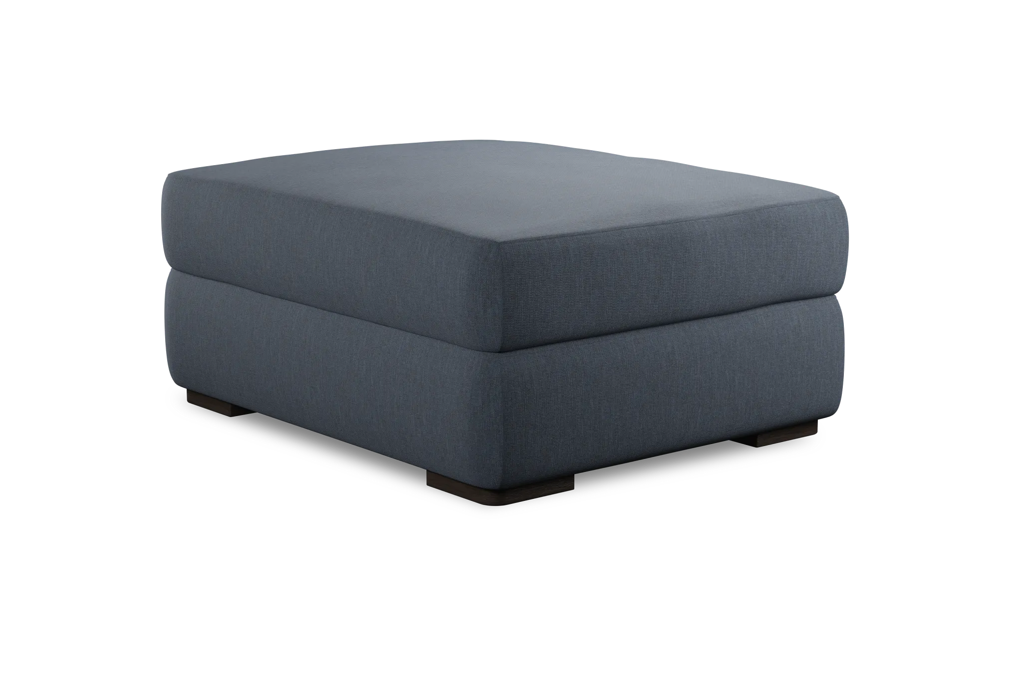 Edgewater Victory Dark Blue Ottoman