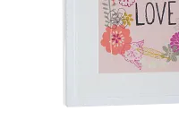 Love Multicolored Framed Wall Art