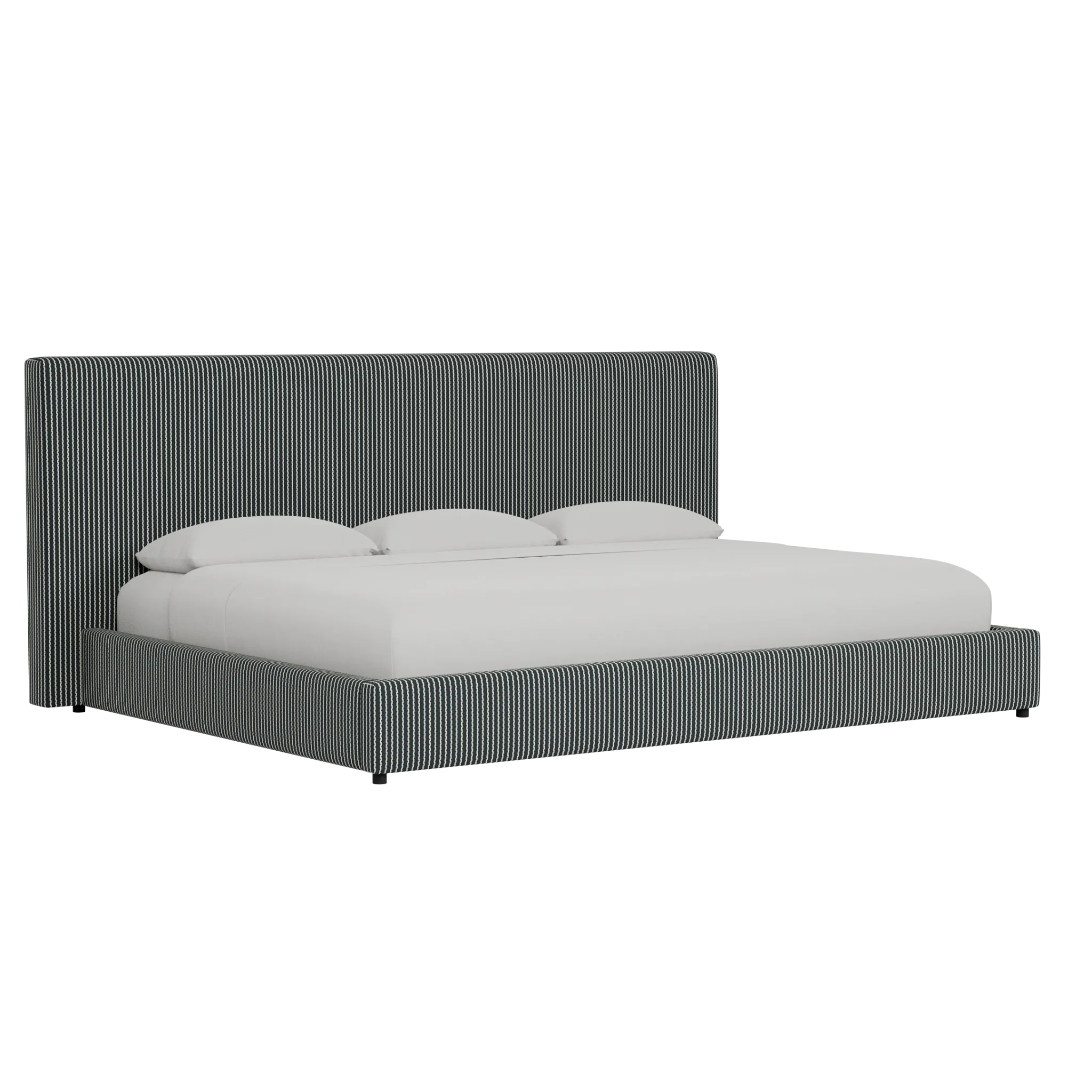 Grayton Lucy Navy 54" Upholstered Platform Bed