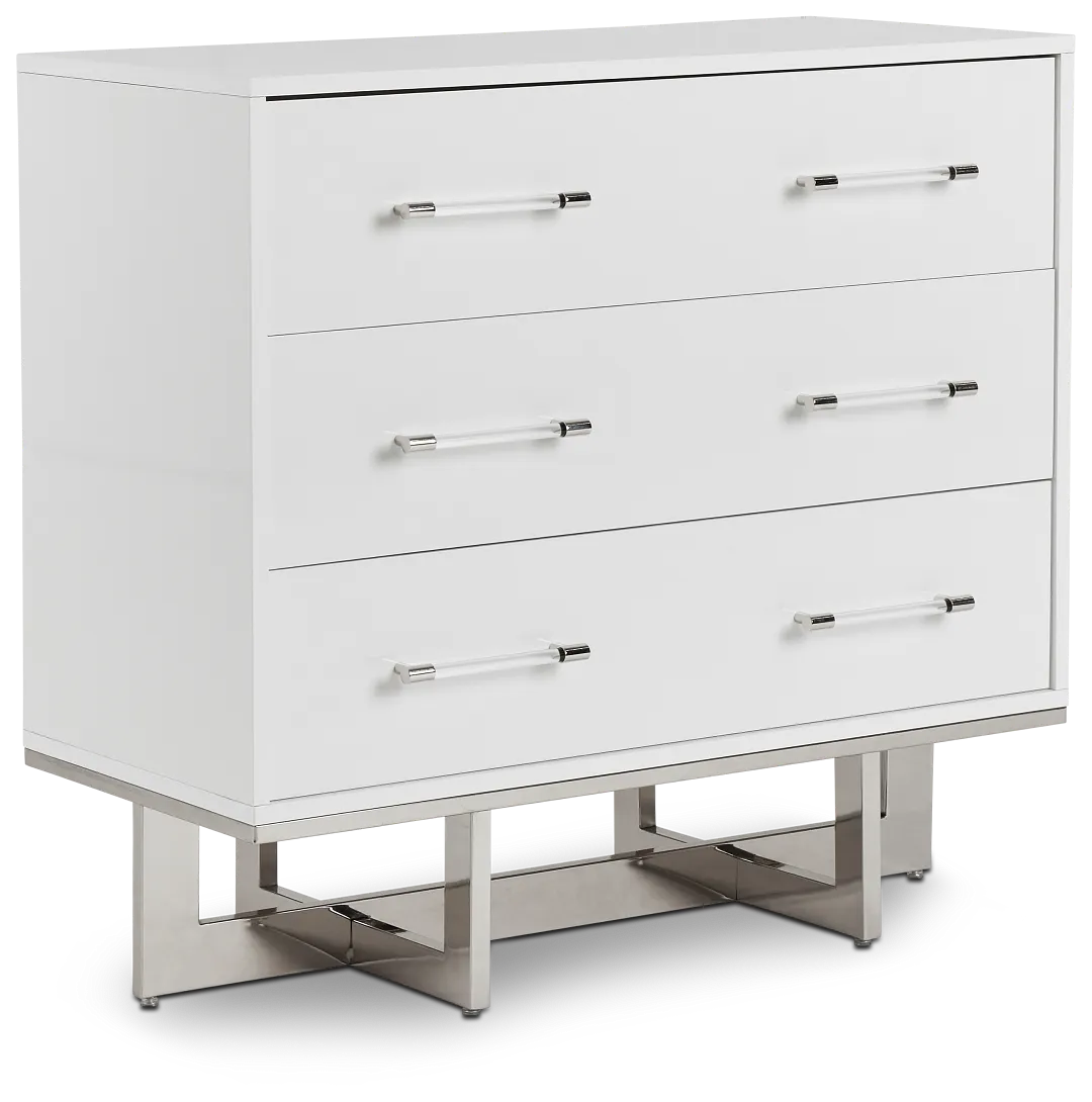 Cortina White Small Drawer Chest