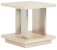 Costa Light Tone Square End Table