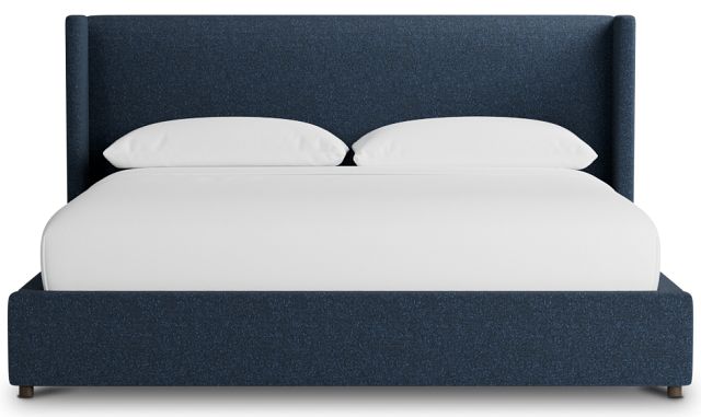 Captiva Elite Dark Blue 48" Upholstered Shelter Bed