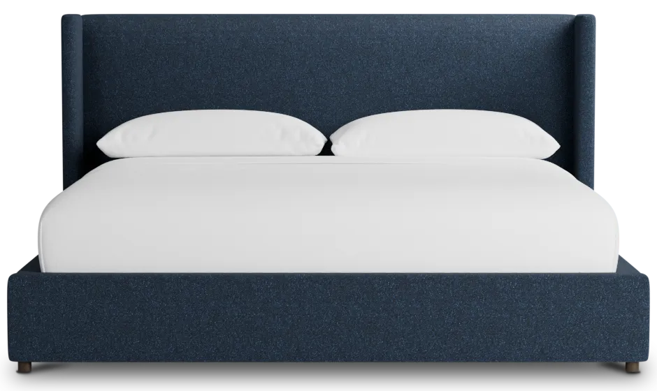 Captiva Elite Dark Blue 48" Upholstered Shelter Bed