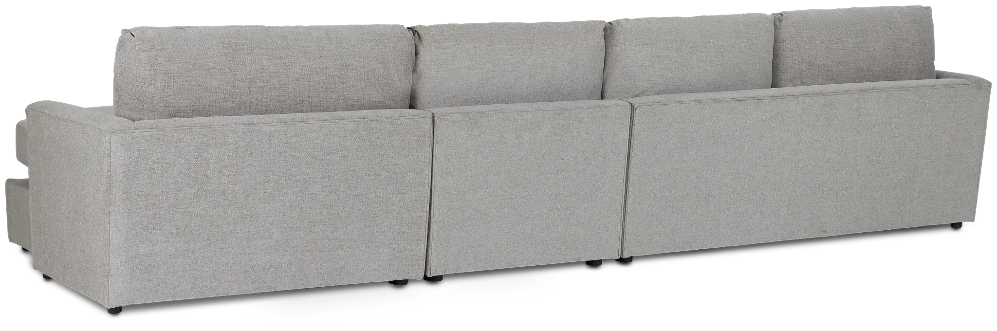 Noah Gray Fabric Small Right Chaise Sectional