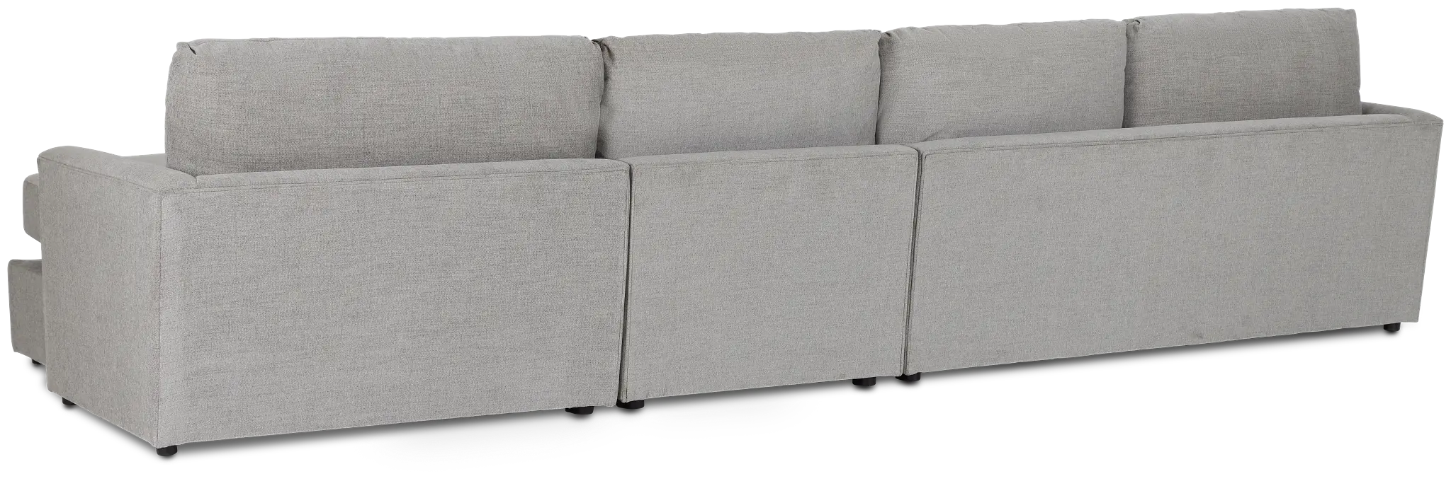 Noah Gray Fabric Small Right Chaise Sectional Noah Gray Fabric Small Right Chaise Sectional