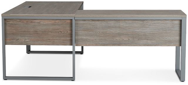 Clark Gray 47" Return Desk