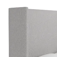 Captiva Elite Gray 60" Upholstered Shelter Bed