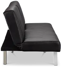 Clay Black Micro Sofa Futon