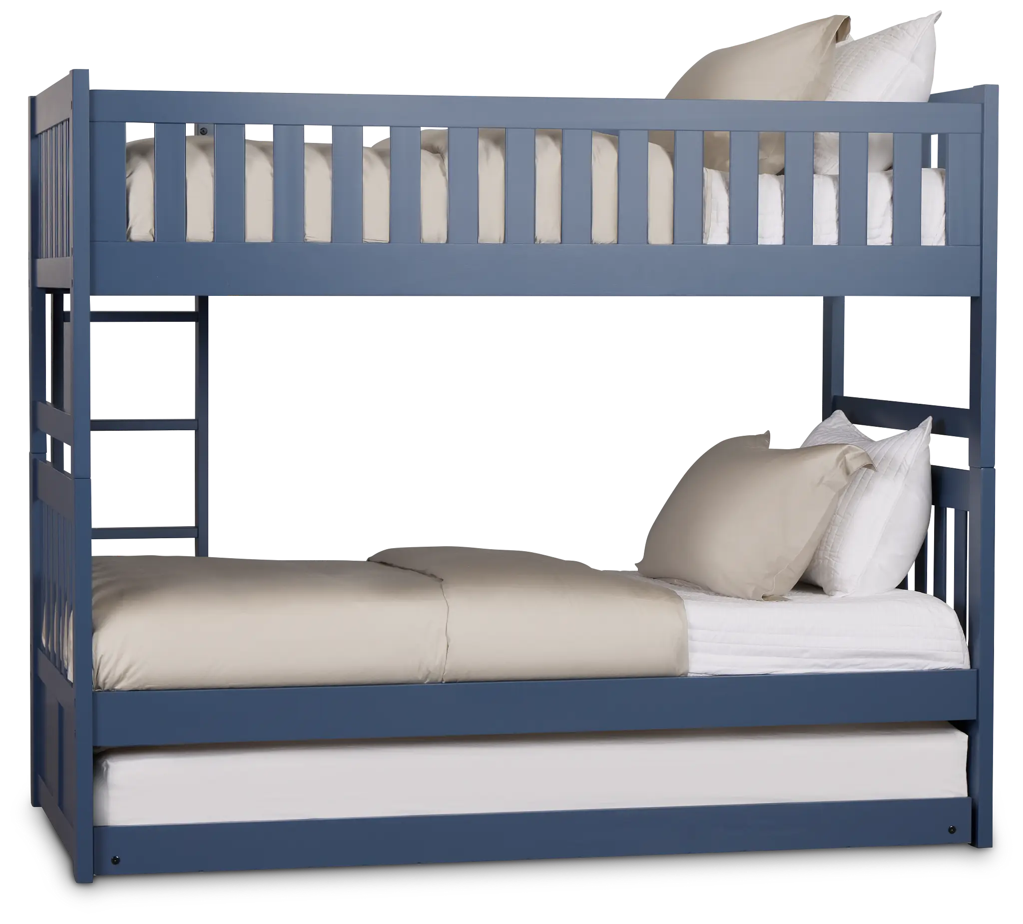 Charleston Dark Blue Trundle Bunk Bed Charleston Dark Blue Trundle Bunk Bed