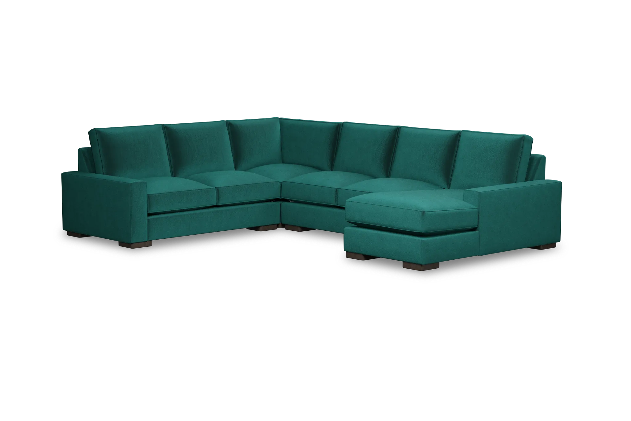 Edgewater Joya Green Medium Right Chaise Sectional