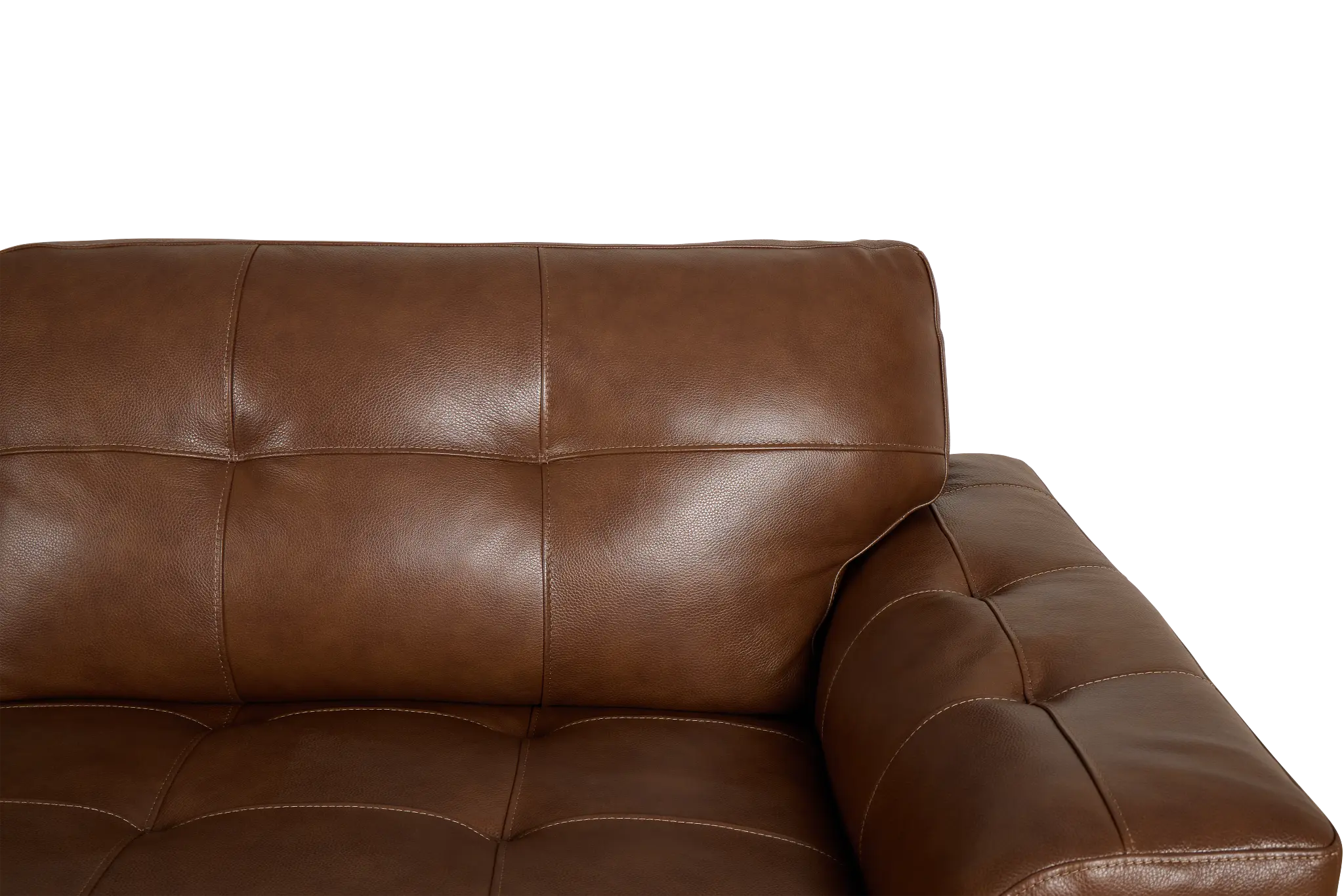 Braden Medium Brown Leather Left Chaise Sectional Braden Medium Brown Leather Left Chaise Sectional