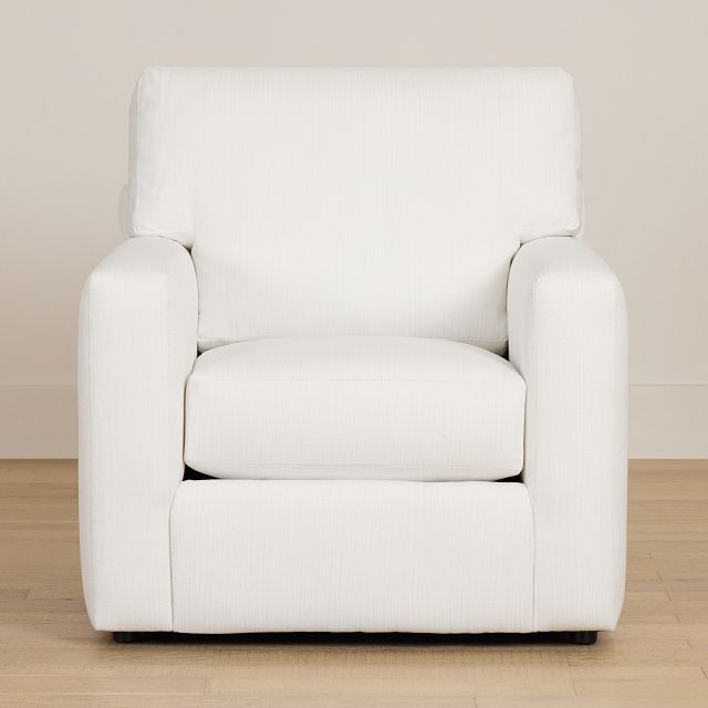 Rhodes White Fabric Chair