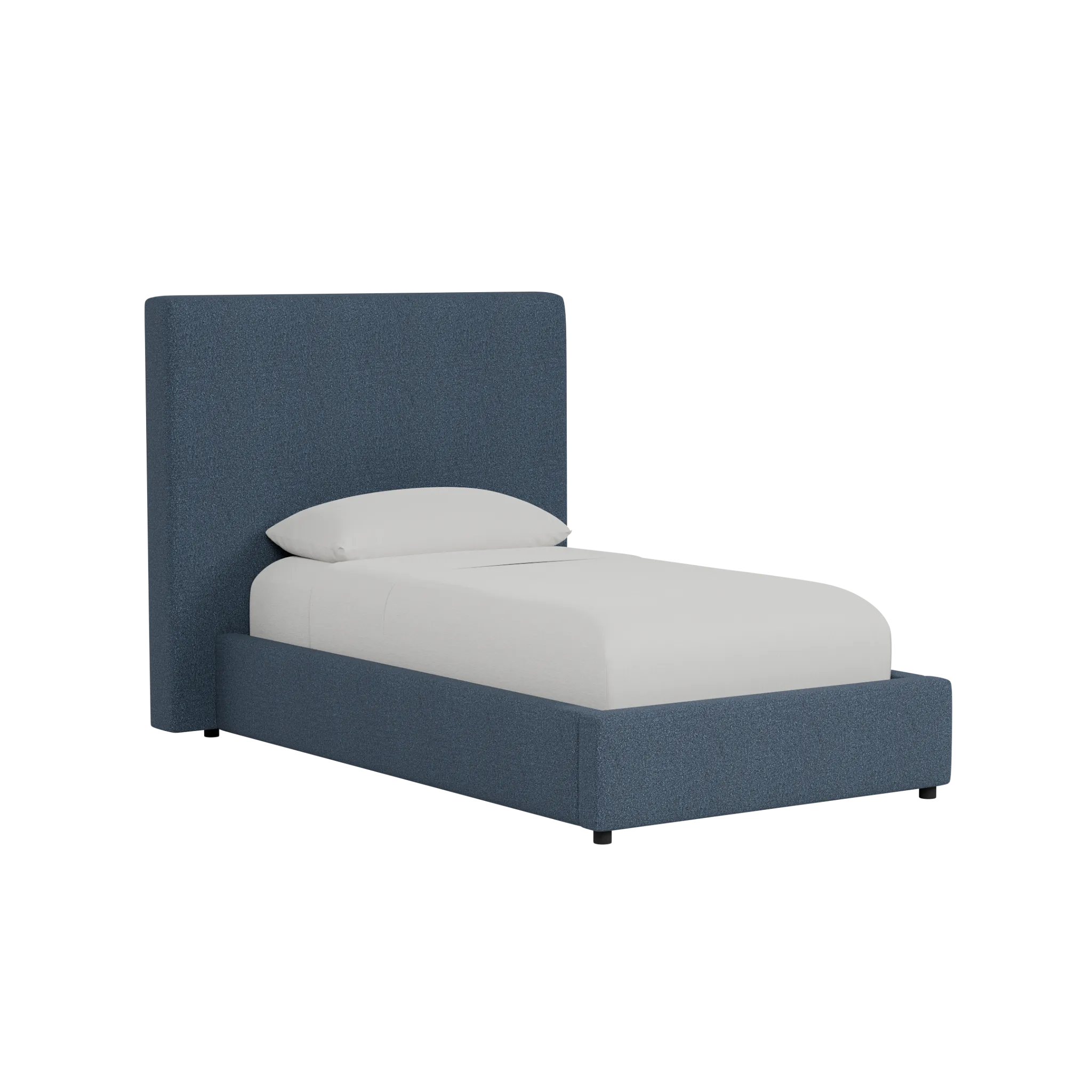 Grayton Elite Dark Blue 54" Upholstered Platform Bed