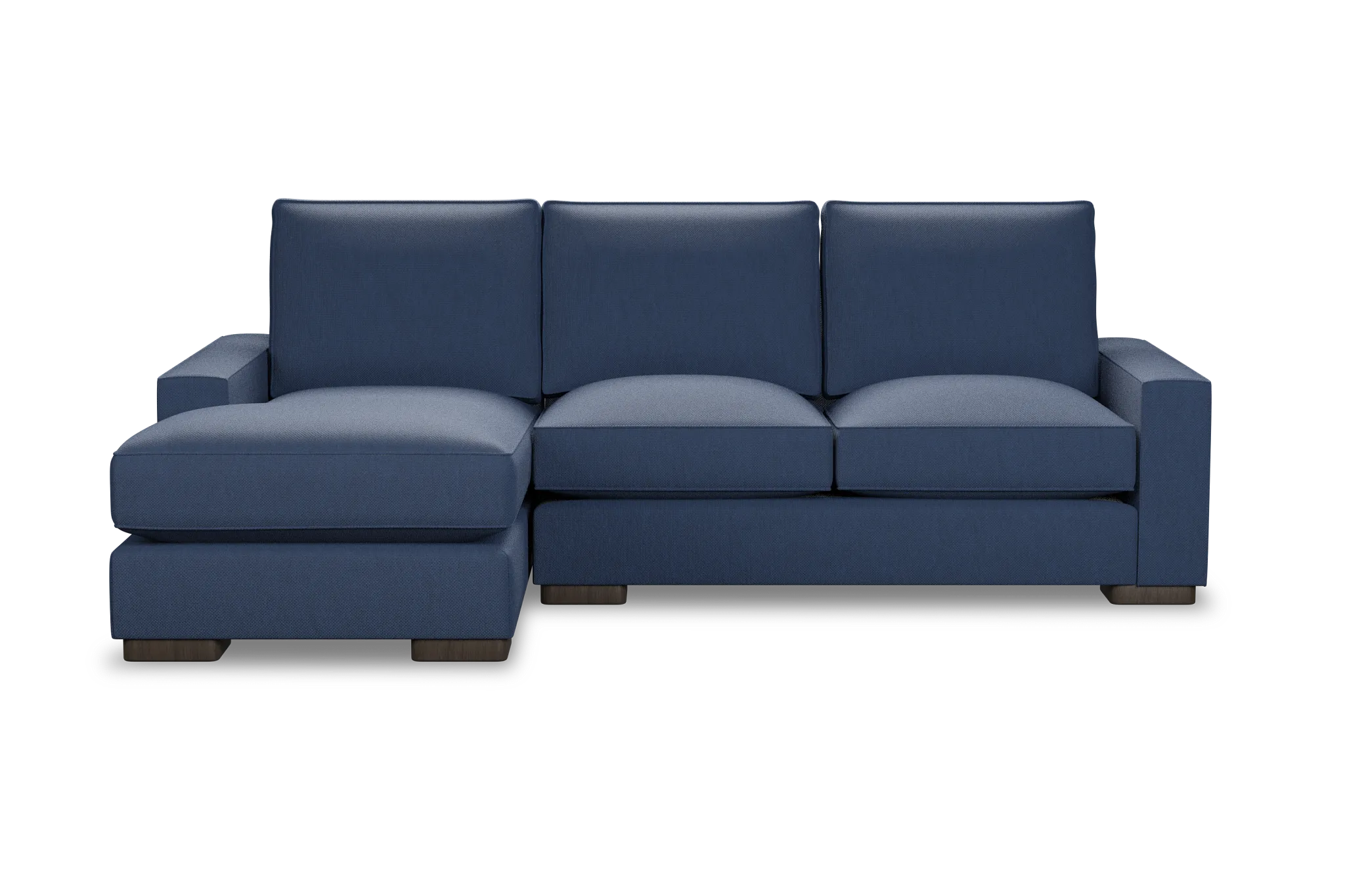 Edgewater Revenue Dark Blue Left Chaise Sectional