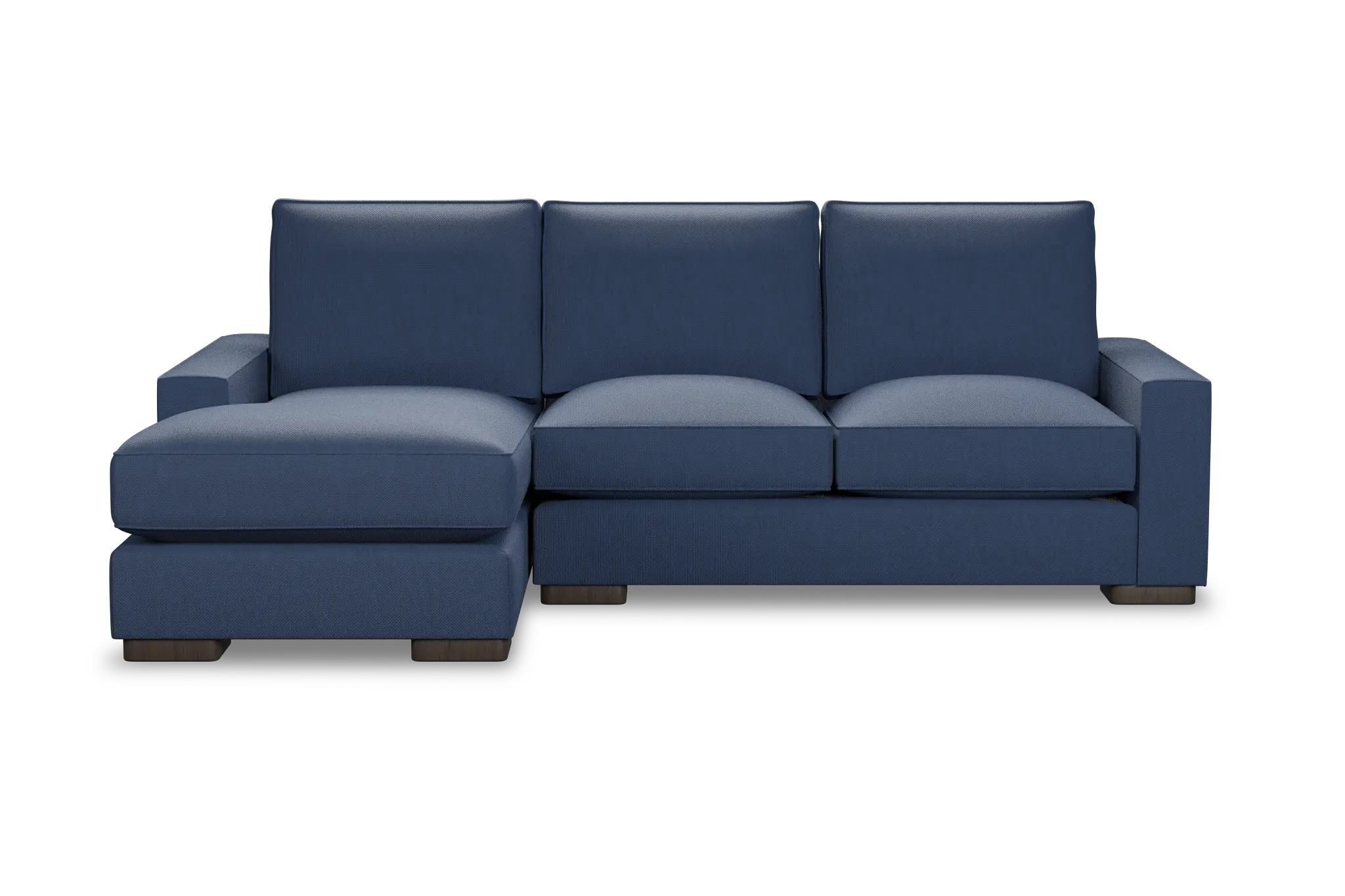 Edgewater Revenue Dark Blue Left Chaise Sectional Edgewater Revenue Dark Blue Left Chaise Sectional