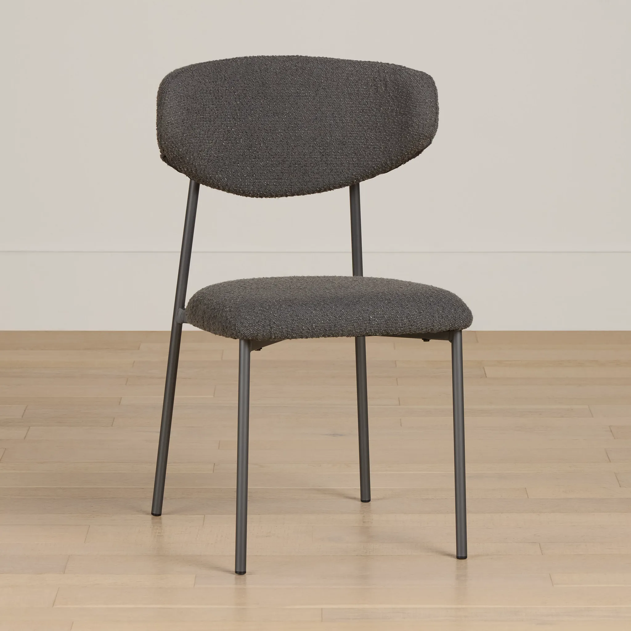 Fresno Dark Gray Upholstered Side Chair