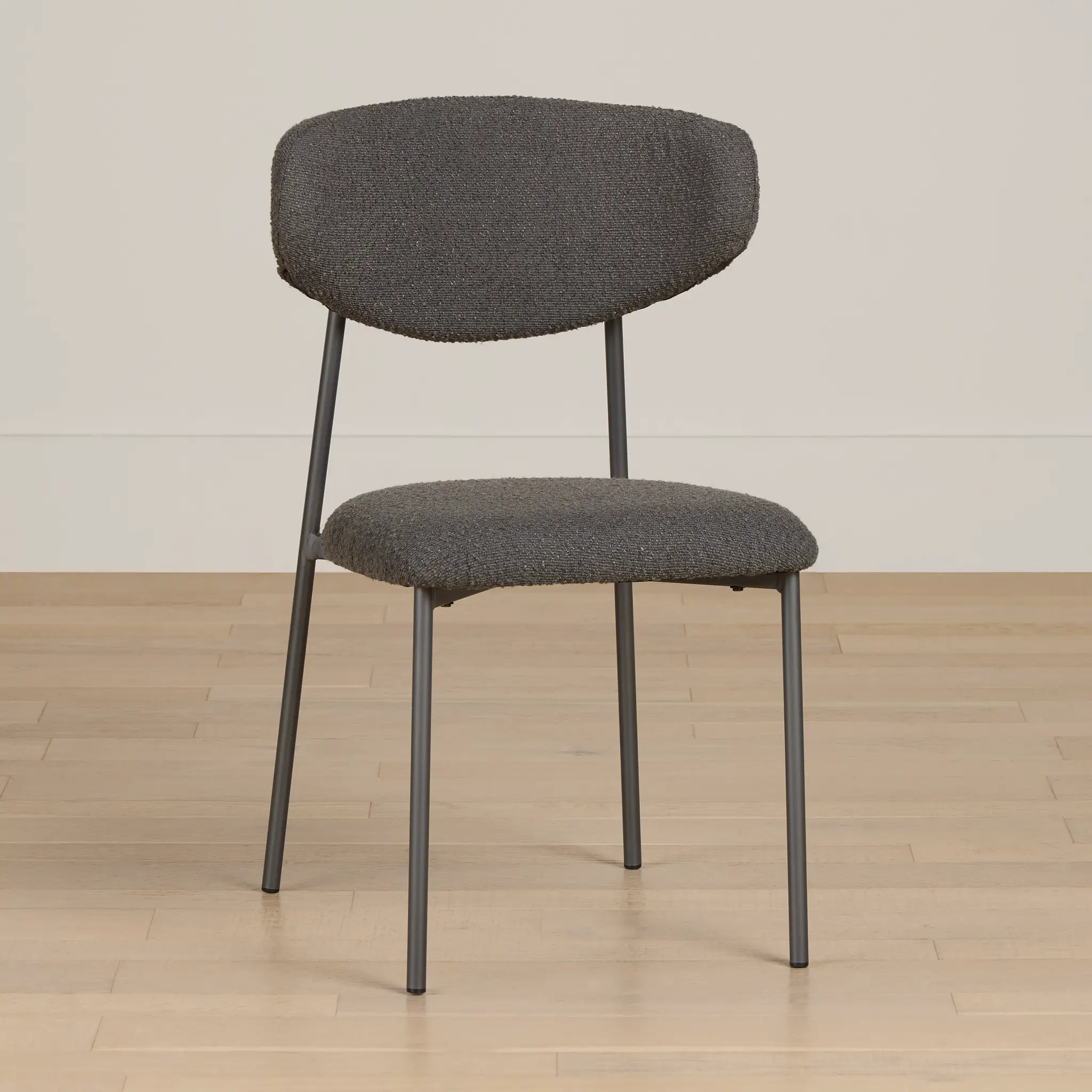 Fresno Dark Gray Upholstered Side Chair Fresno Dark Gray Upholstered Side Chair