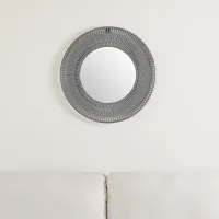 Sunburst Metal Round Mirror