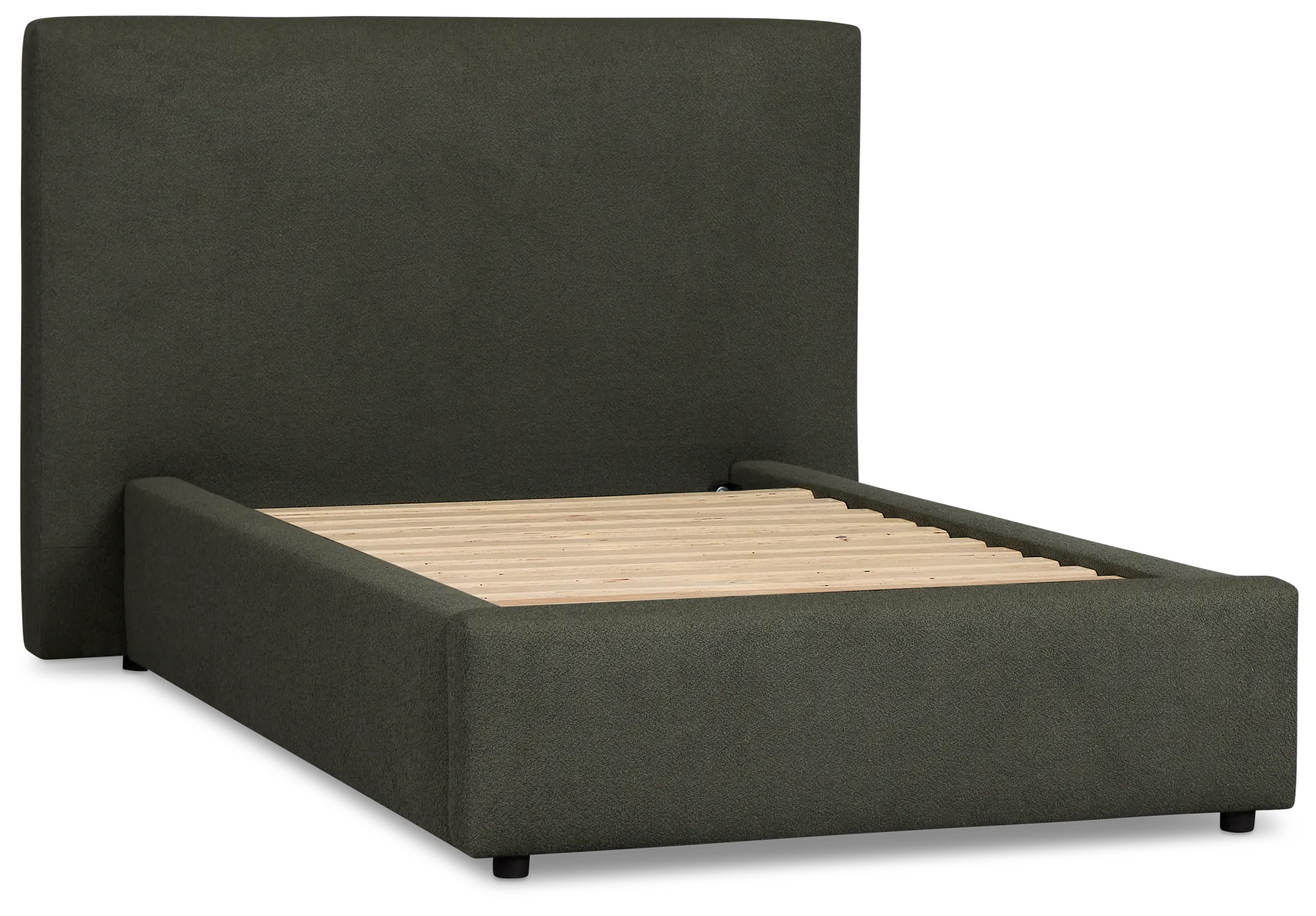 Grayton Sutton Green 44" Upholstered Platform Bed