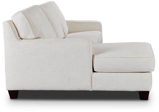 Andie White Fabric Left Chaise Sectional (3)