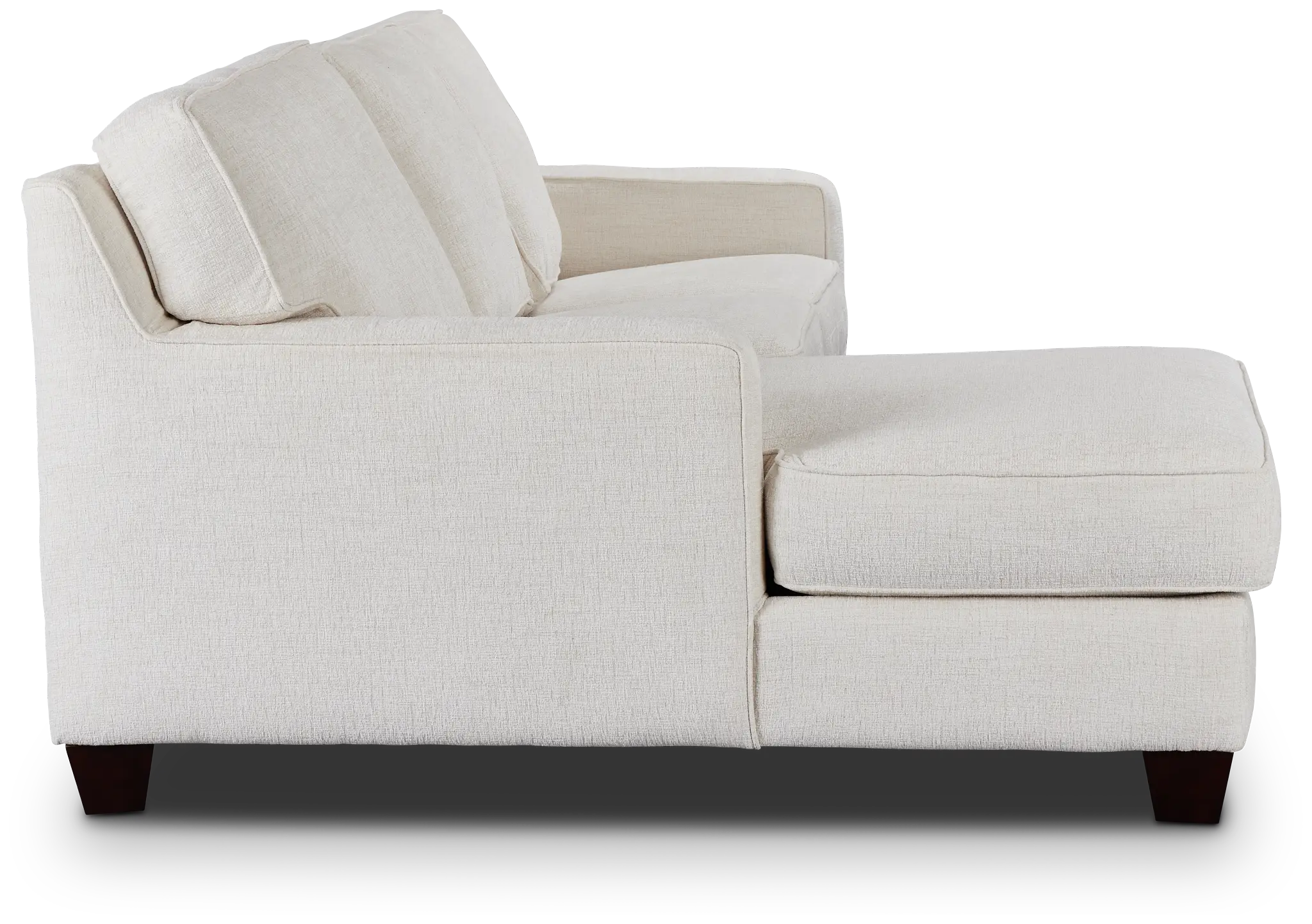 Andie White Fabric Left Chaise Sectional Andie White Fabric Left Chaise Sectional