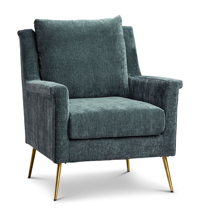 Cambridge Gray Velvet Accent Chair (1)