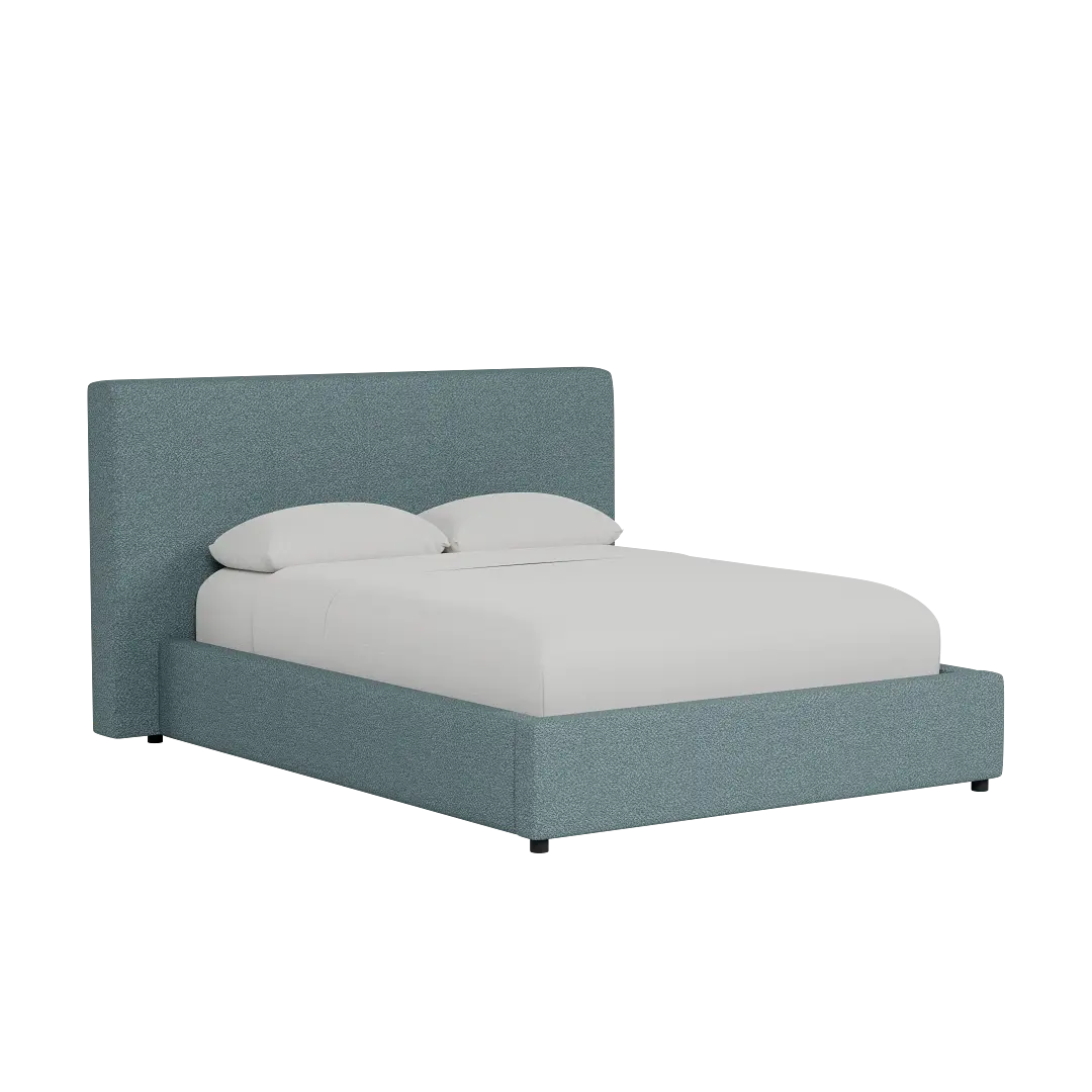 Grayton Sutton Blue 48" Upholstered Platform Bed Grayton Sutton Blue 48" Upholstered Platform Bed