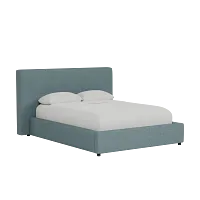 Grayton Sutton Blue 48" Upholstered Platform Bed