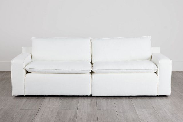 Aurora White Micro Sofa
