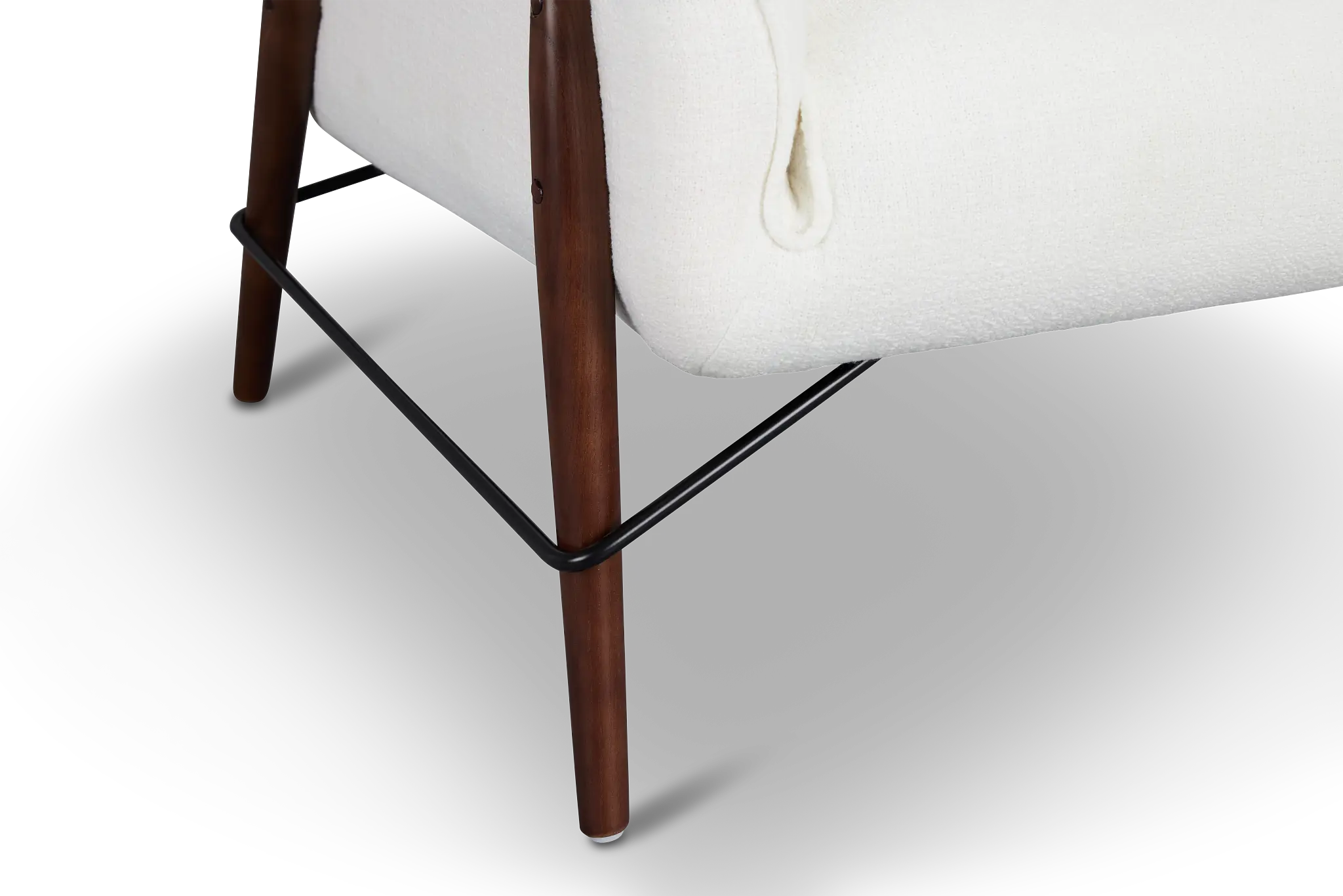 Nathan White Fabric Accent Chair Nathan White Fabric Accent Chair