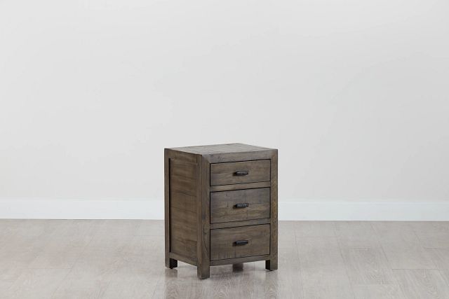 Seattle Gray 3-drawer Nightstand