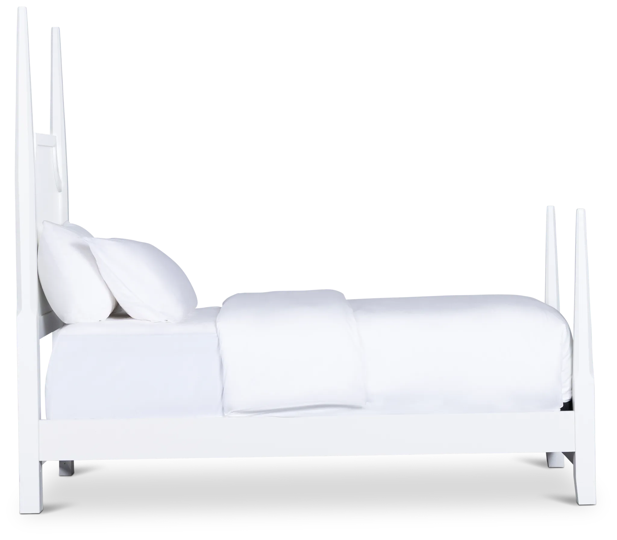 Carolina White Poster Bed